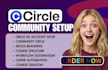 setup circle community skool setup, circle online course community manager