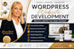 do wordpress website development, design or redesign wordpress blog website cms