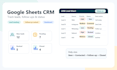 create a google sheets CRM to track leads and follow ups