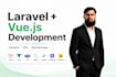 build a laravel vue js full stack web application, dashboard or saas