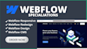 design a responsive webflow landing page, webflow redesign, webflow cms setup