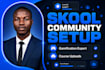 build high converting skool community setup with gamification and course upload