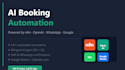 build an ai powered booking automation system
