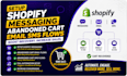 set shopify message abandoned cart email sms flow