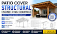 patio cover structural engineering drawings and permit plans