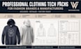 create clothing and shoe tech packs for fashion brands and manufacturers