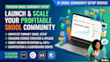 setup skool online community skool course creation and manager