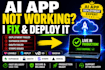 deploy replit app fix lovable ai app base44 claude code v0 mvp supabase backend