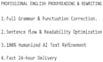 proofread, copy edit, professionally rewrite your text