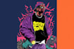 make cover arts in y2k hyperpop edm style