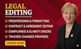 proofread and edit your legal documents and writing