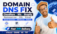 fix domain dns nameserver cloudflare wix shopify and email issues