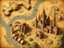 illustrate medieval fantasy and sci fi maps