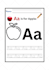 make an a to z alphabet fun include object color and trace