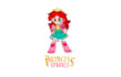 design mma cartoon fighter logo