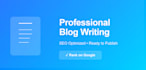write SEO optimized blog posts that rank and convert readers