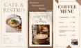 design a modern restaurant menu card design