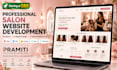 design a clean static website for your hair salon or spa