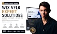 build wix velo website, wix code and database, fix wix bugs with wix velo code
