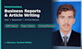 write professional business reports and articles