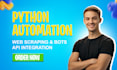 create selenium browser automation, python bots, and task automation scripts