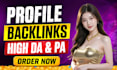 create high quality profile backlinks