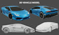 create realistic 3d car model vehicle design automotive visualization rendering