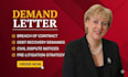 write a professional legal demand letter