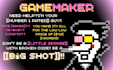 make a game, scripts and debug code in gamemaker