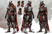 create concept art superhero character design for comics