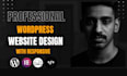 create a responsive wordpress website design with elementor