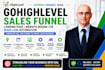 gohighlevel sales funnel ghl landing page website design fix makecom automation
