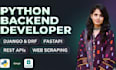develop python django fastapi rest apis and web scrapers
