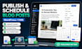 publish and schedule blog posts in wordpress and cms