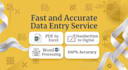 do fast and accurate PDF to excel data entry service