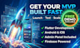 build a mobile app mvp with admin web dashboard