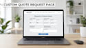 build a custom quotation request form page for wordpress