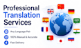 do professional translation in any language