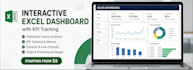 create an interactive excel dashboard with KPI tracking
