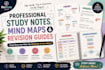 professional study notes, mind maps and revision guides