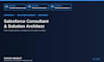 be your salesforce consultant and solution architect