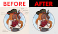 fix and improve ai generated images