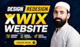 wix website redesign in 12 hours with a modern layout