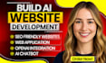 develop ai website, ai chatbot, ai web application, ai software developer