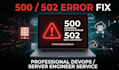 fix website down, 500 error, nginx, docker and vps server issues urgently