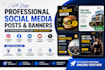 design social media posts and ad creatives for all platforms