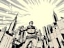 make illustration in american comic style