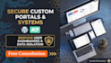 build a secure custom wordpress portal and management system