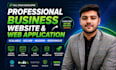 build professional business website and web application as full stack developer