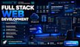 develop a modern full stack web application with react next js node js